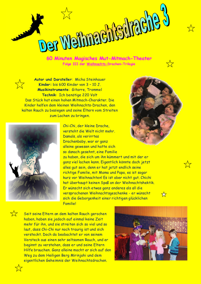 Infoblatt 'Der Weihnachtsdrache Teil III'
